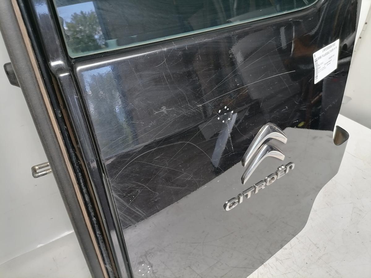 Citroen Berlingo 2 original Fl&uuml;gelt&uuml;r rechts EXY Onyxschwarz mit Scheibe Bj.2012